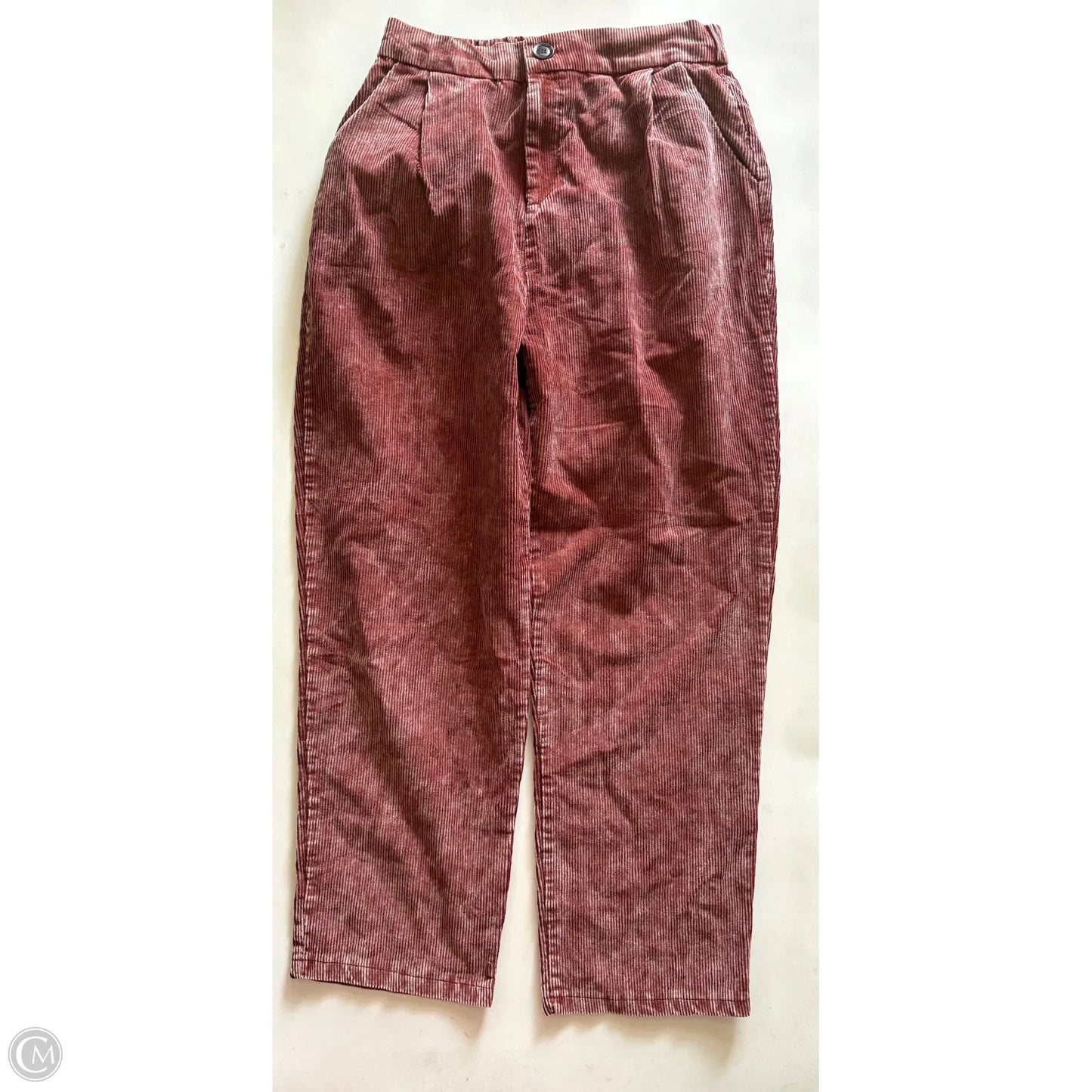 Pants Corduroy By Zenana In Red, Size: Xl
