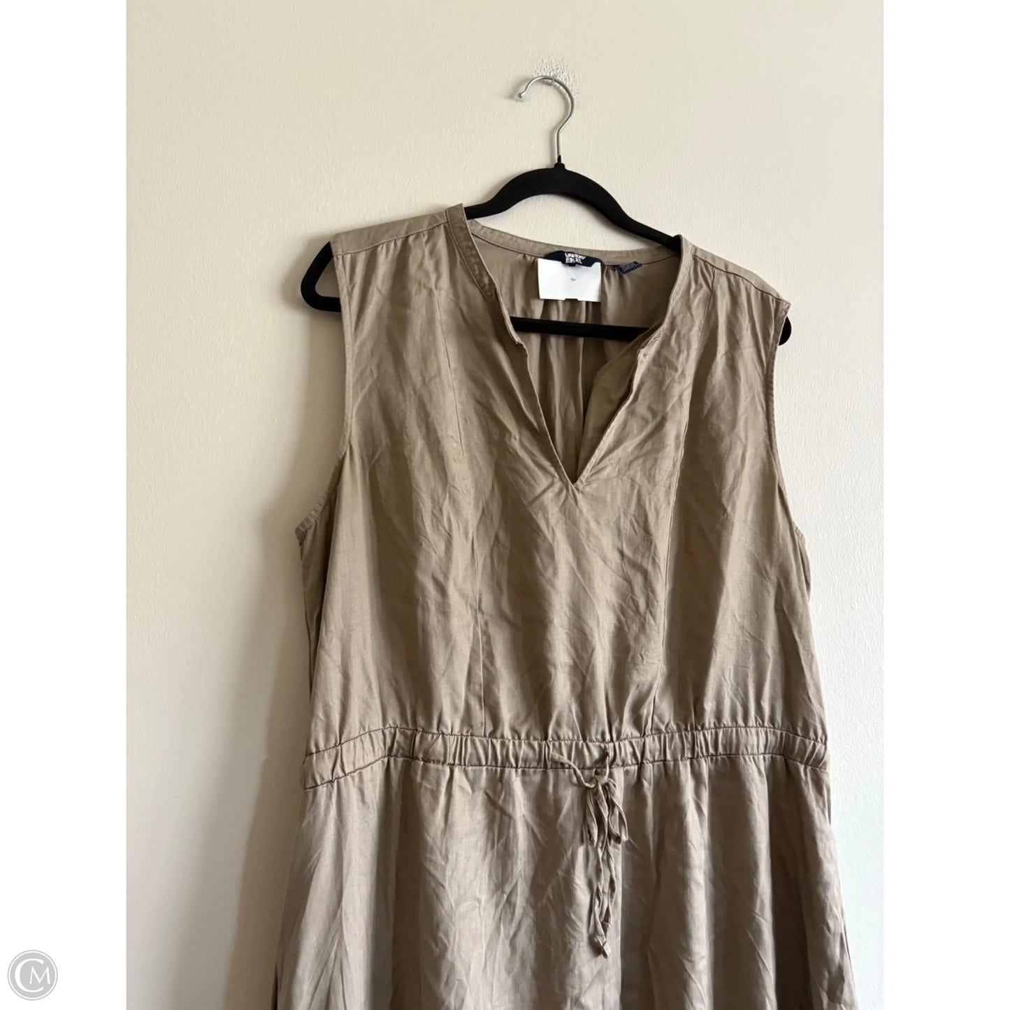 Dress Casual Maxi By Lands End In Taupe, Size: Xl
