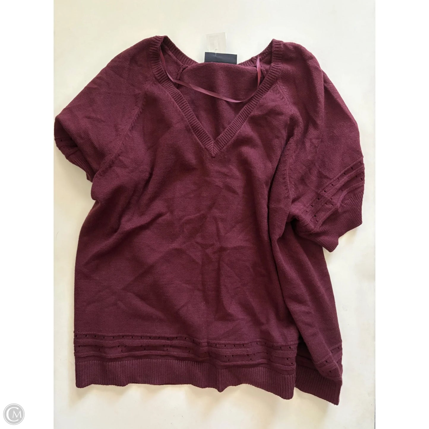 Sweater By Lane Bryant In Maroon, Size: 2x