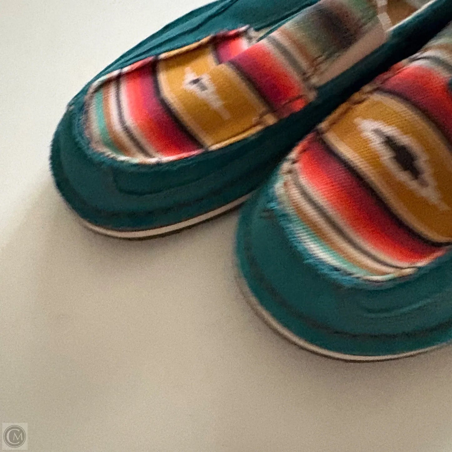 Shoes Flats By Ariat In Teal, Size: 8.5