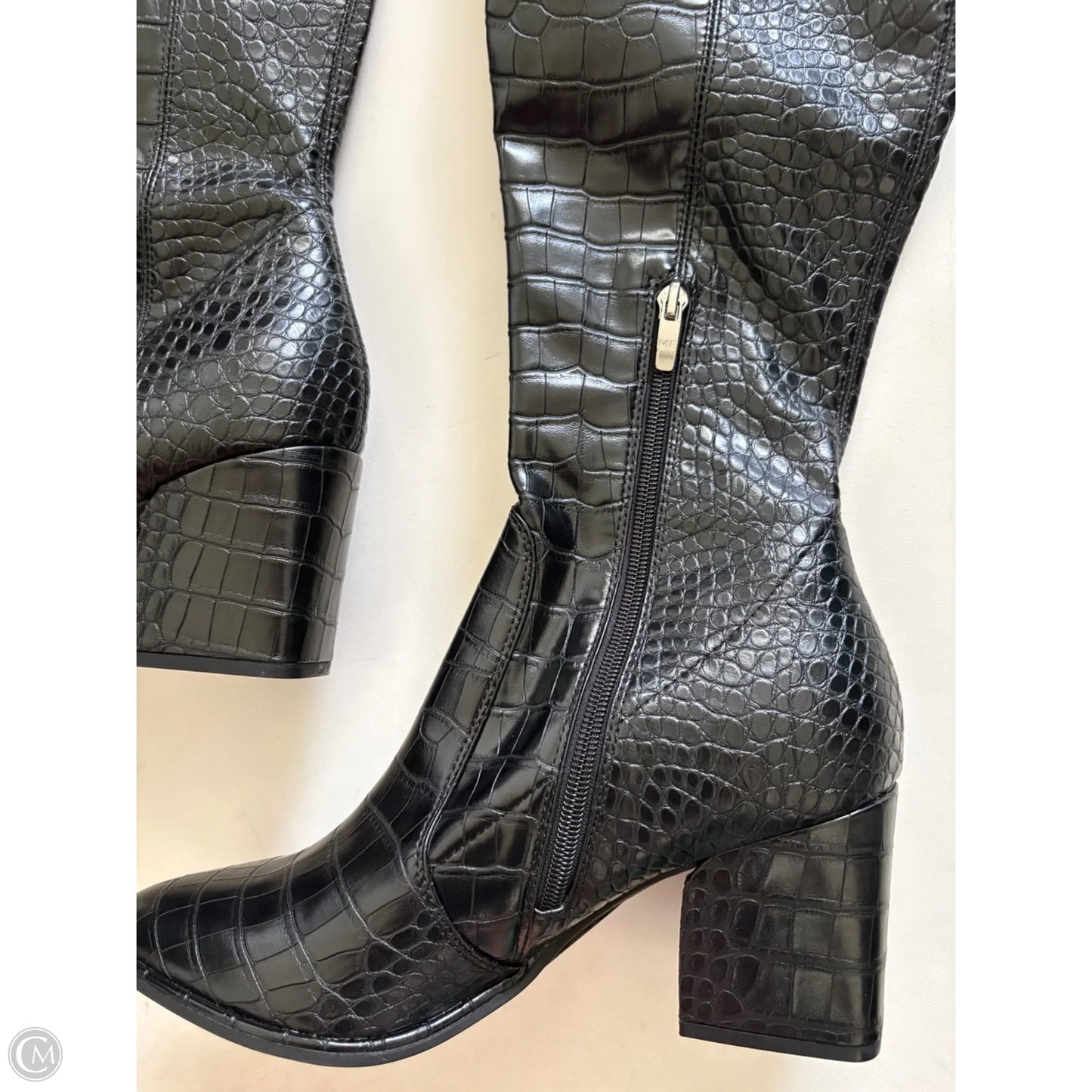 Boots Knee Heels By Marc Fisher In Black, Size: 11