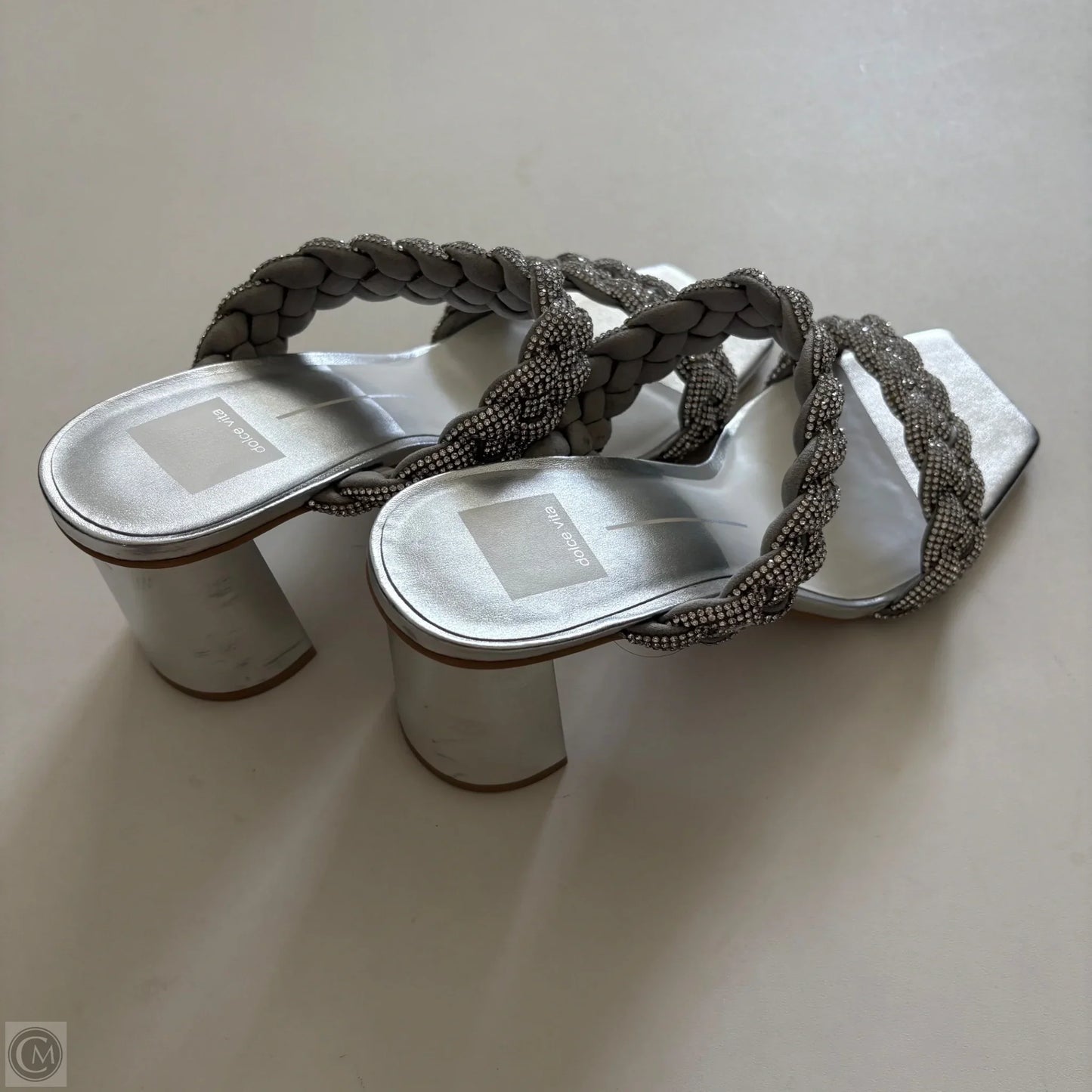 Shoes Heels Block By Dolce Vita In Silver, Size: 10