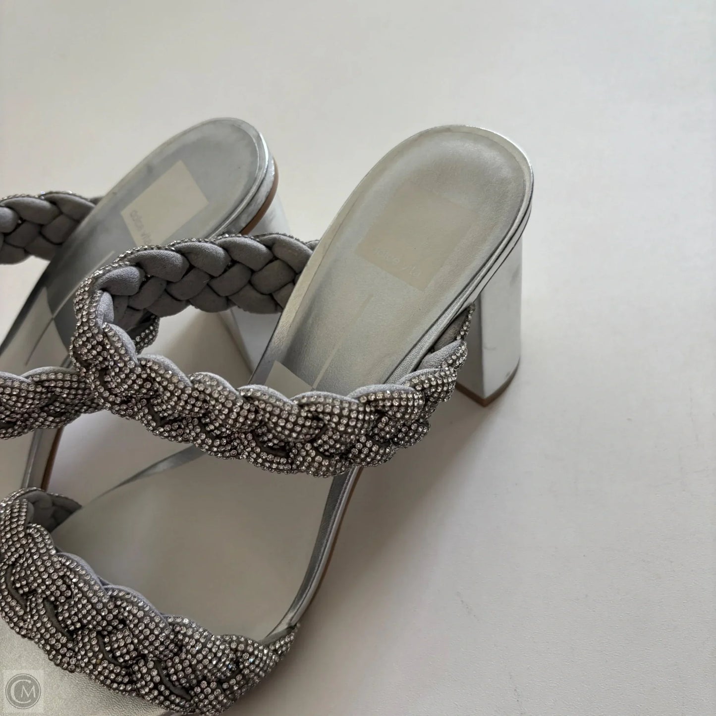Shoes Heels Block By Dolce Vita In Silver, Size: 10