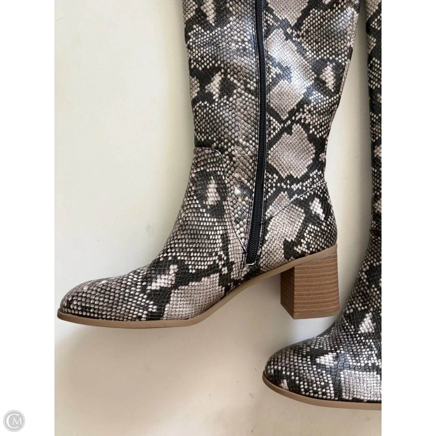 Boots Mid-calf Heels By Universal Thread In Animal Print, Size: 10