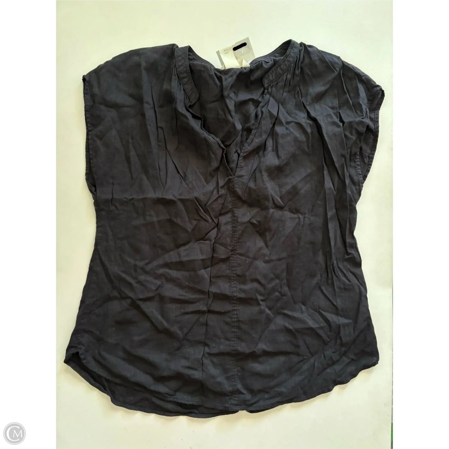 Top Short Sleeve By H&m In Black, Size: M