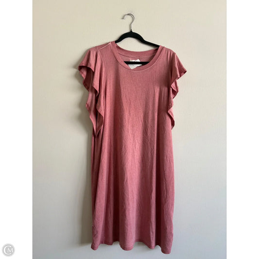 Dress Casual Short By Wonderly In Pink, Size: L