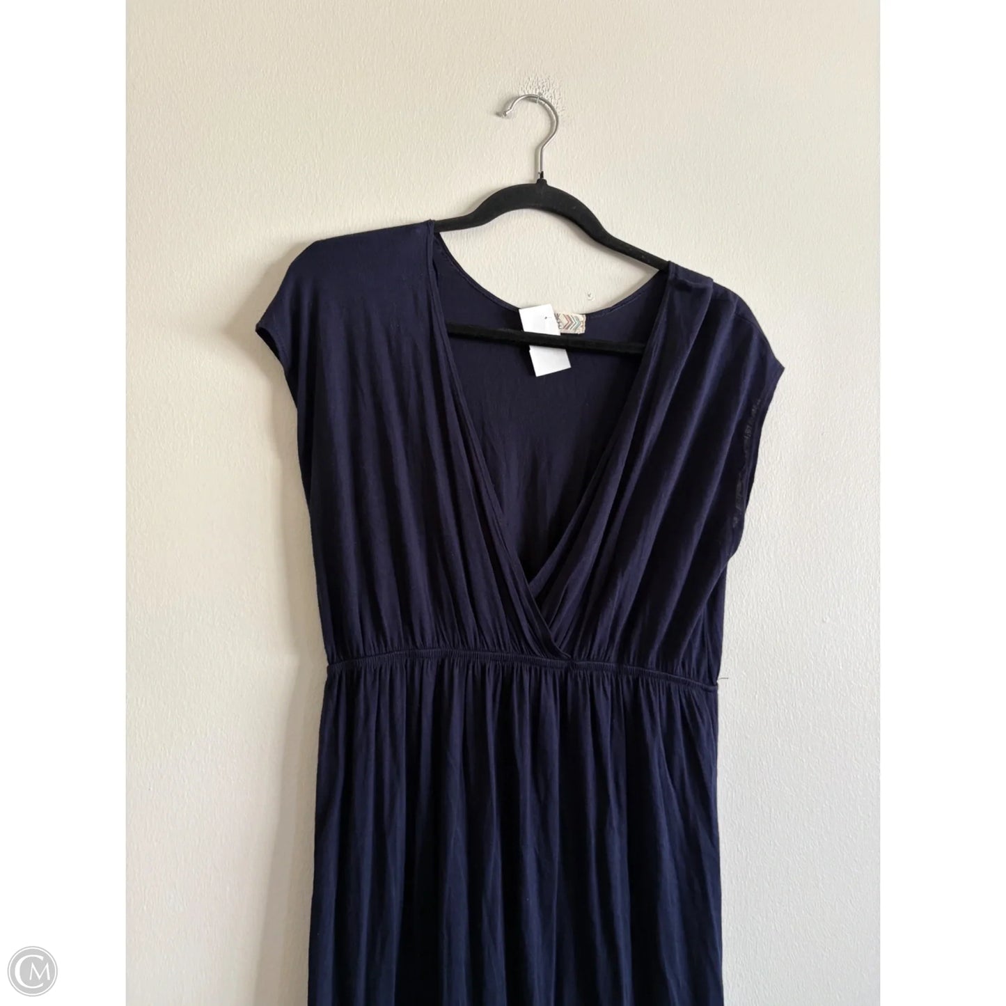 Dress Casual Maxi By Pink Rose In Navy, Size: L