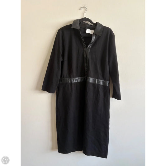 Dress Party Midi By Talbots In Black, Size: 16