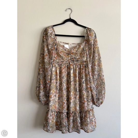 Dress Party Short By Promesa In Floral Print, Size: S