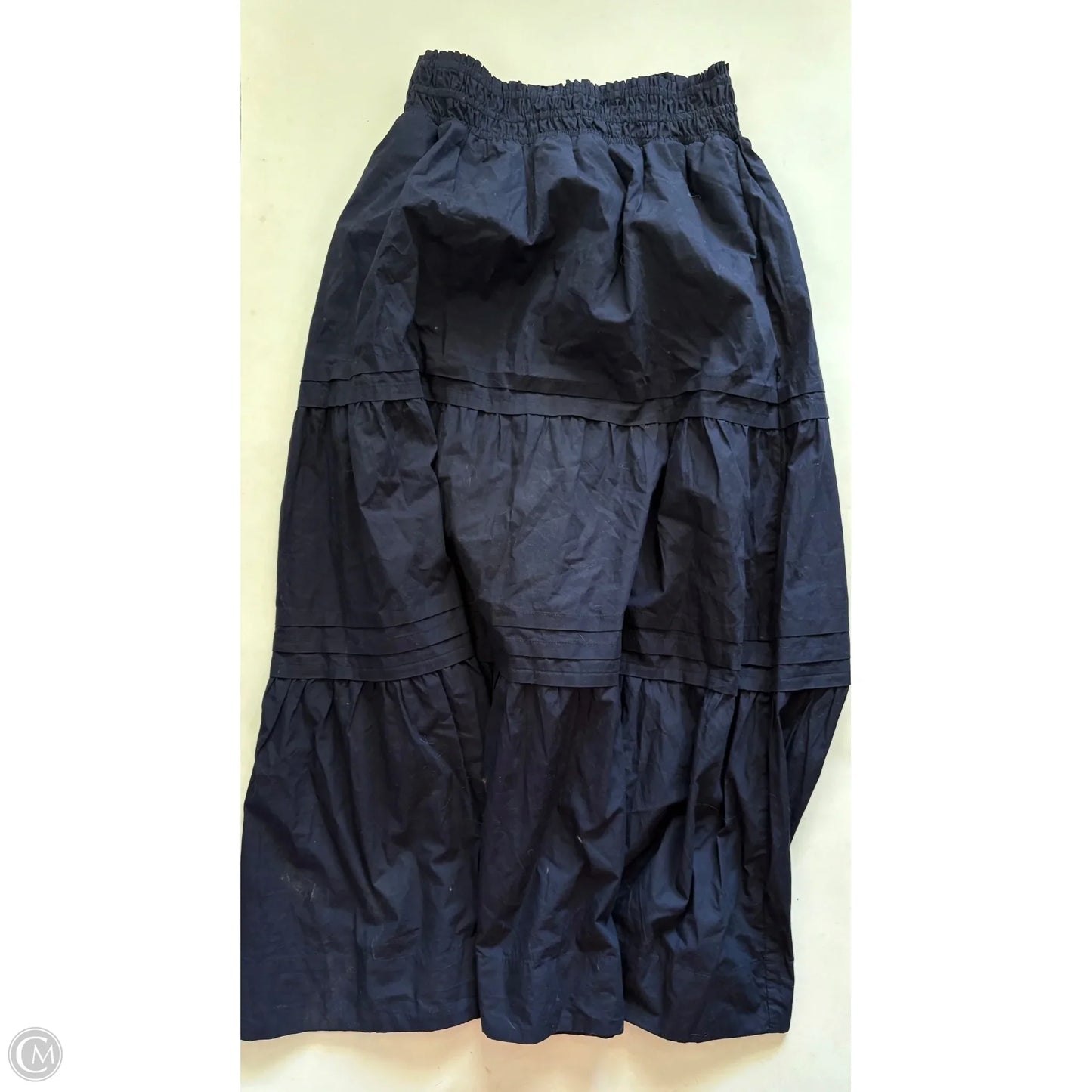 Skirt Maxi By Quince In Navy, Size: M