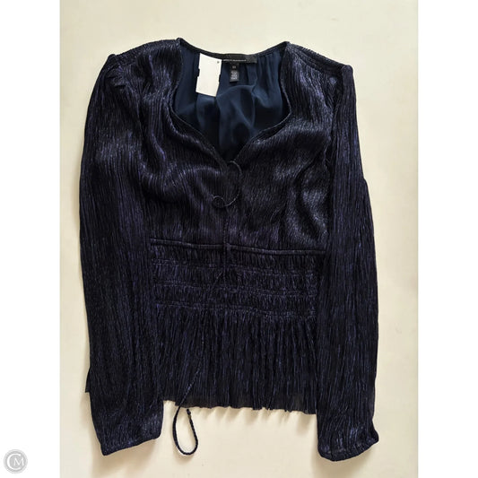 Top Long Sleeve By White House Black Market In Blue, Size: Xs