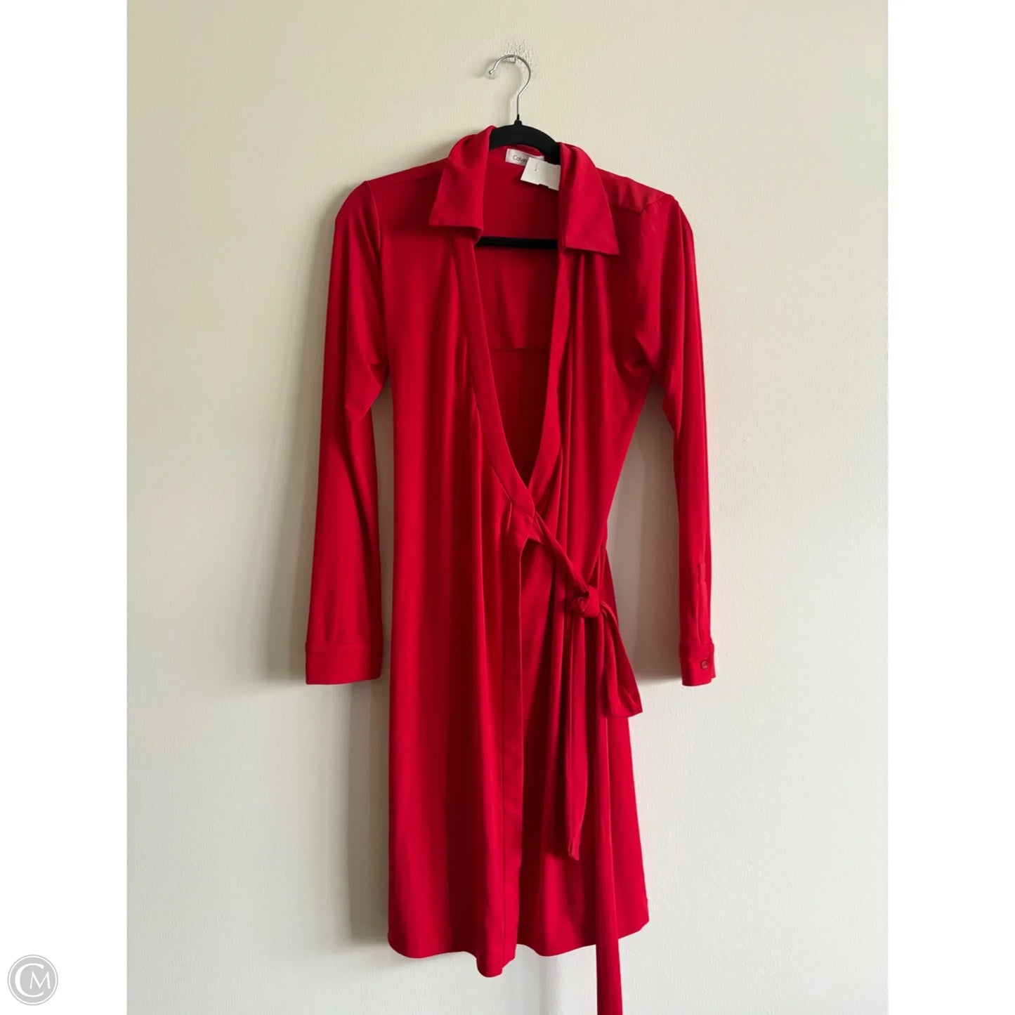 Dress Work By Calvin Klein In Red, Size: 10