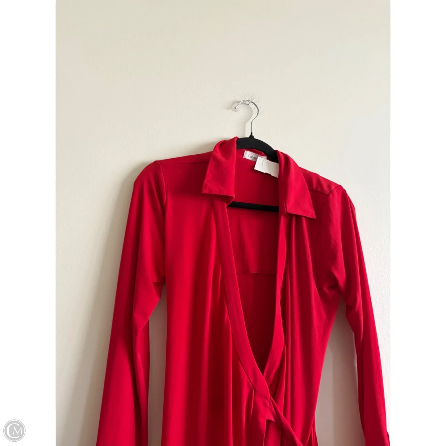 Dress Work By Calvin Klein In Red, Size: 10