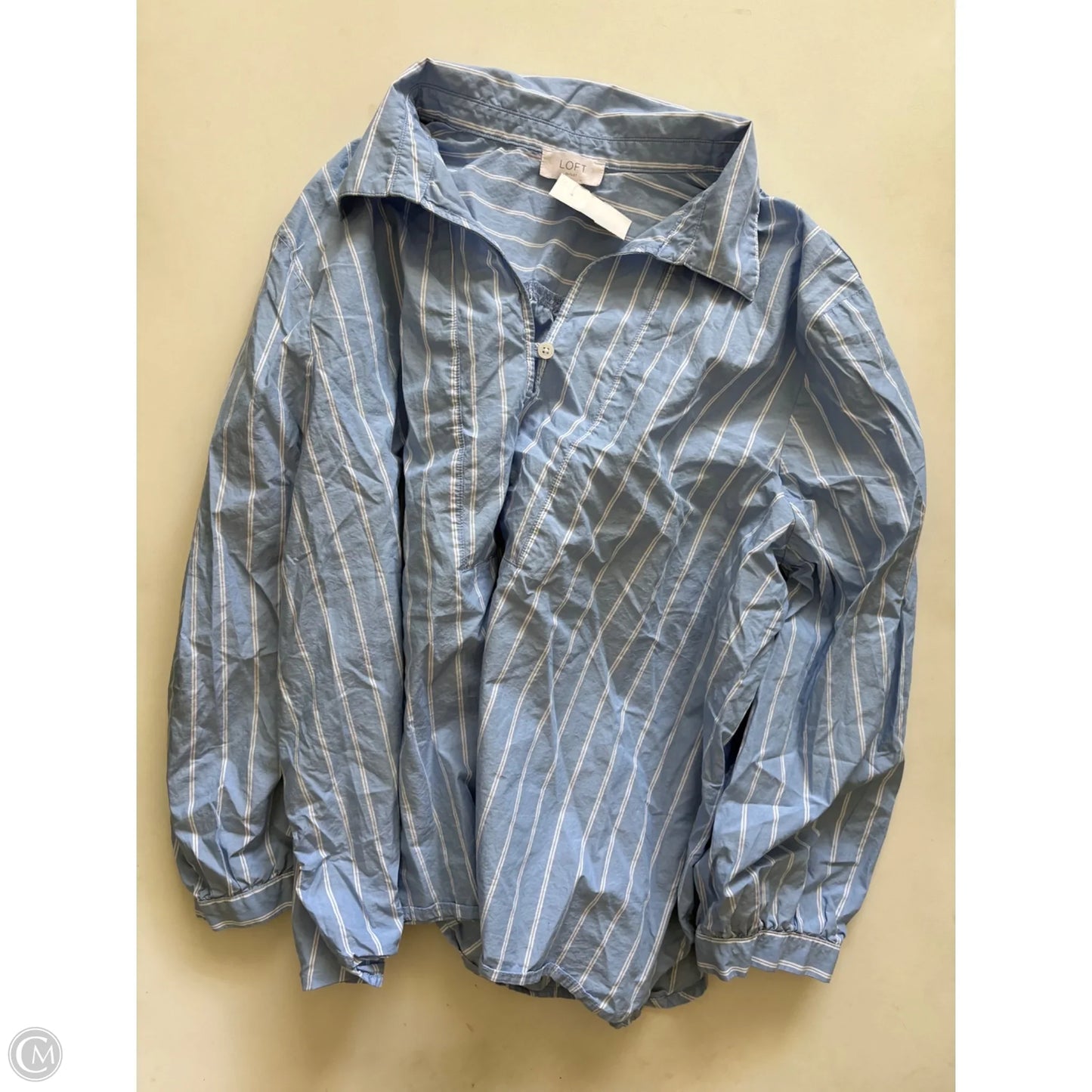 Top Long Sleeve By Loft In Blue, Size: Xl