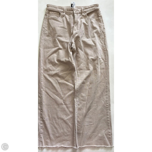 Jeans Wide Leg By Good American In Beige, Size: 8