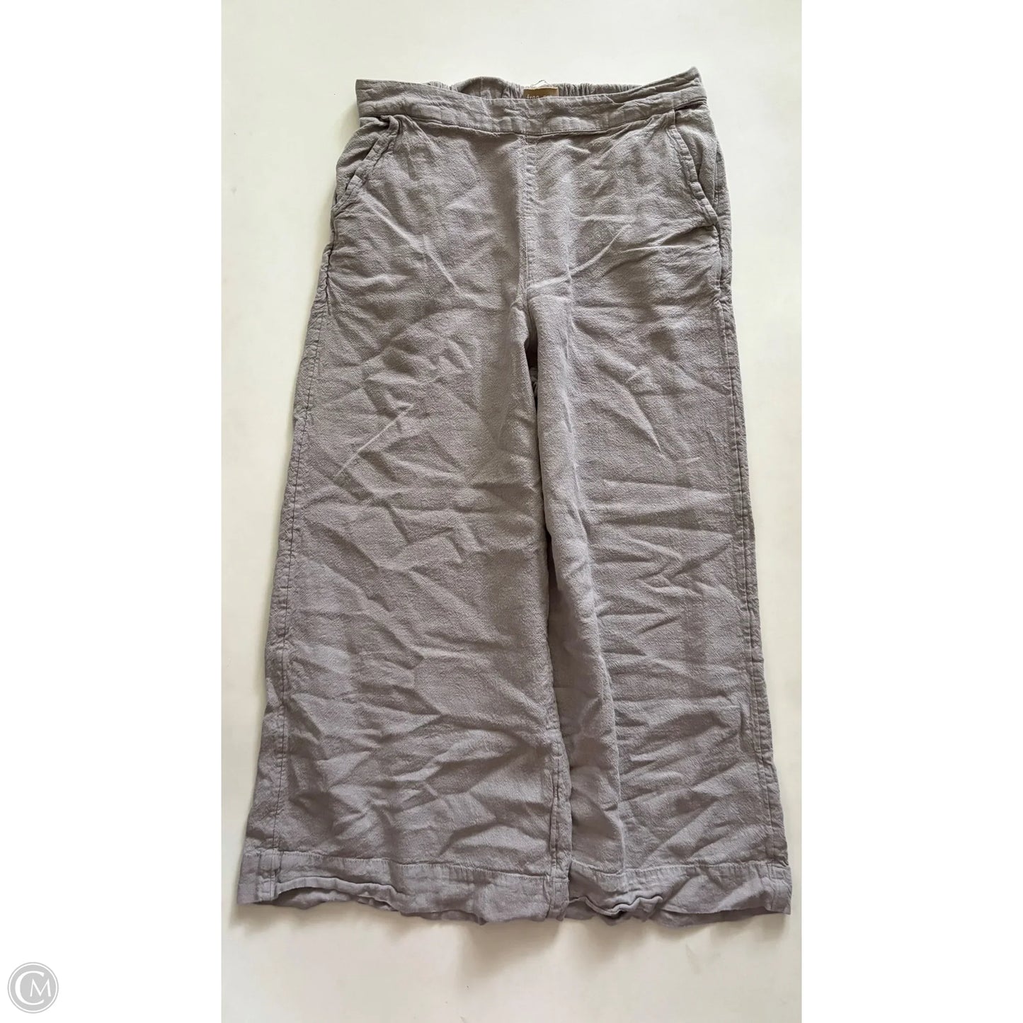 Pants Linen By Free People In Grey, Size: M