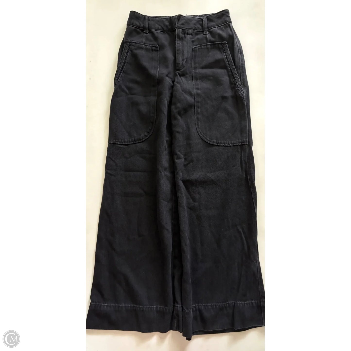 Jeans Wide Leg By Anthropologie In Black, Size: 4