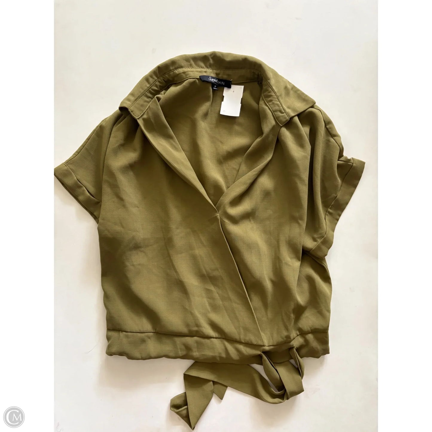 Top Short Sleeve By Sweet Rain In Green, Size: M