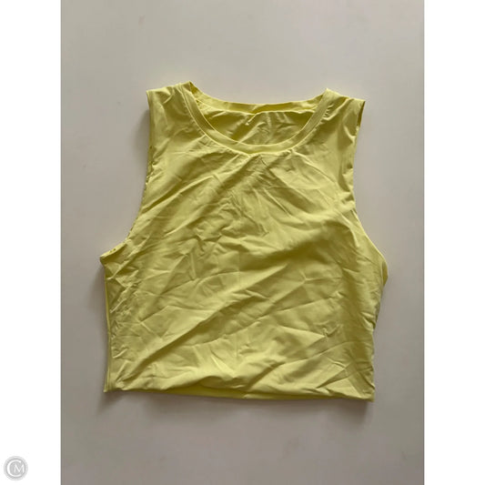Athletic Tank Top By VITALITY BALANCE In Yellow, Size: L
