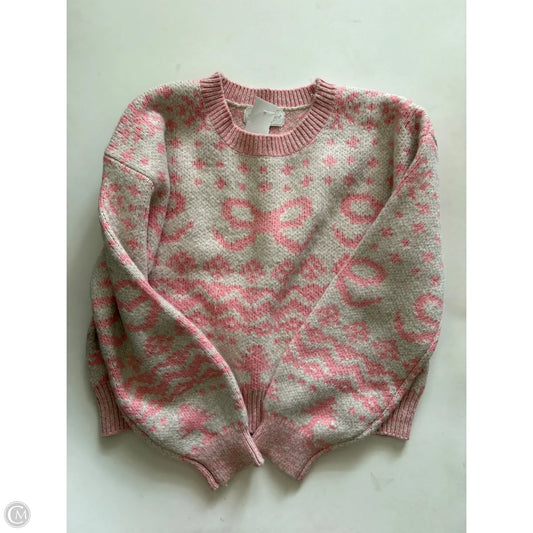 Sweater By Simply Southern In Pink, Size: S