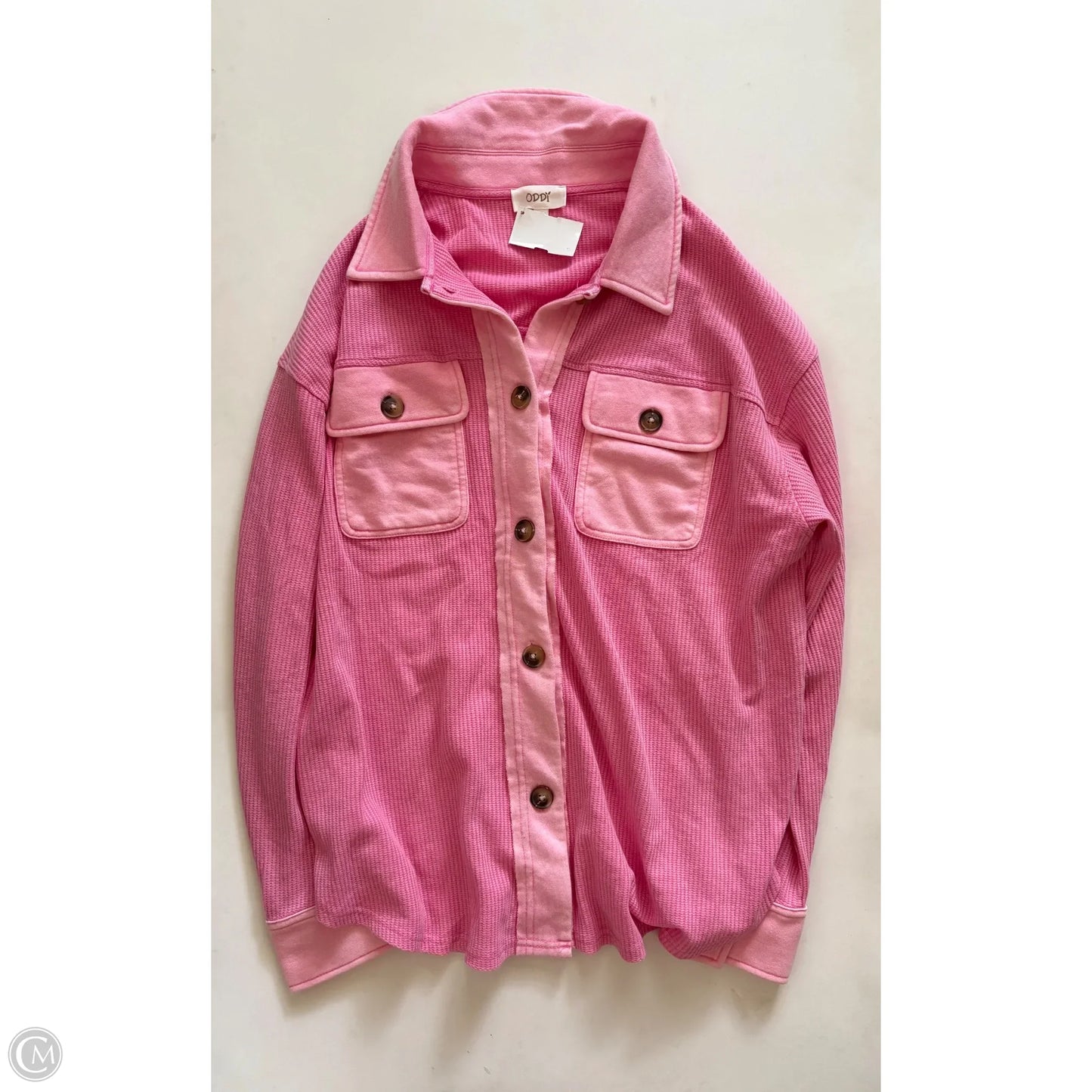 Top Long Sleeve By Oddi In Pink, Size: M