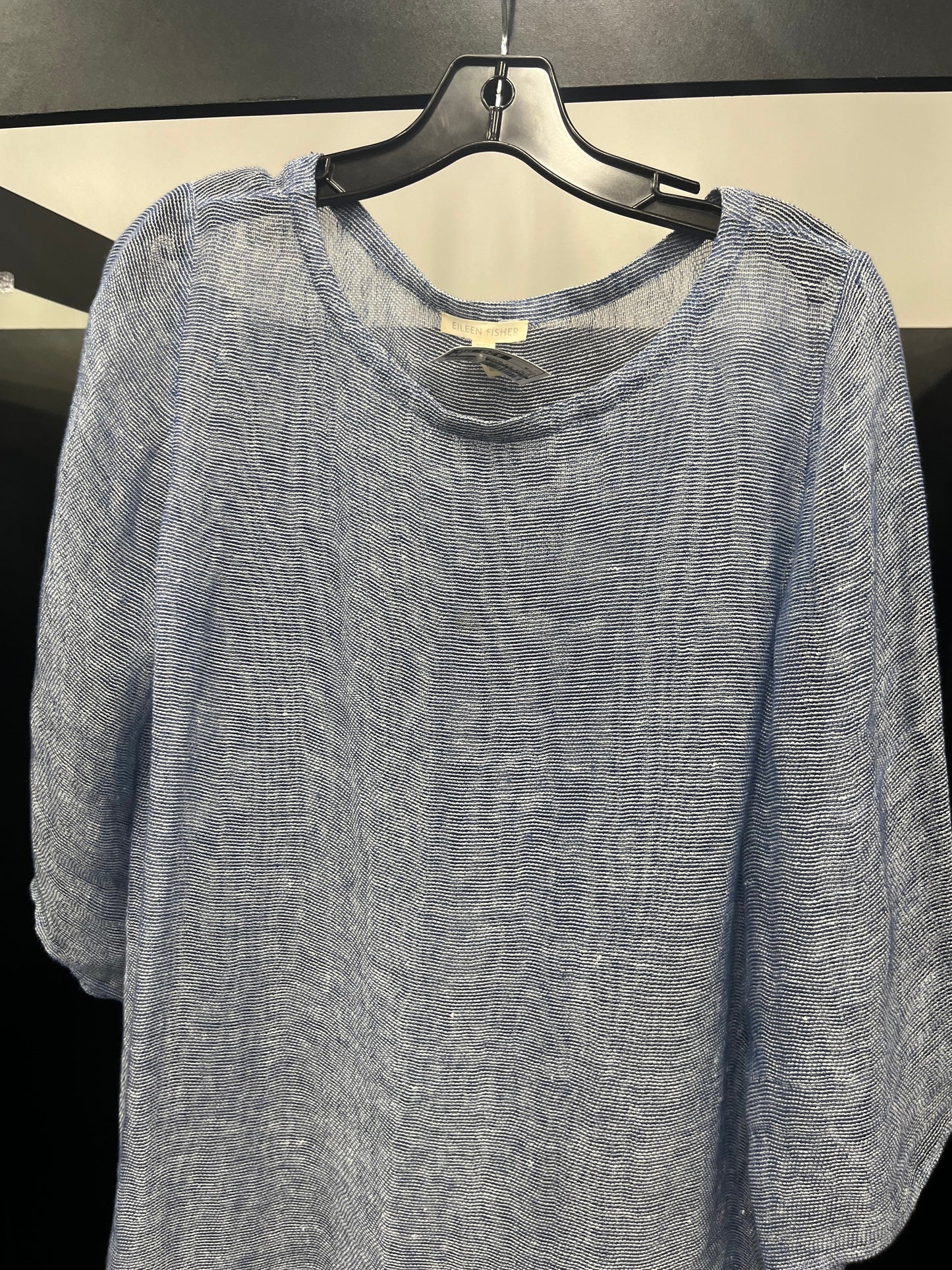 Blue Tunic 3/4 Sleeve Eileen Fisher, Size M