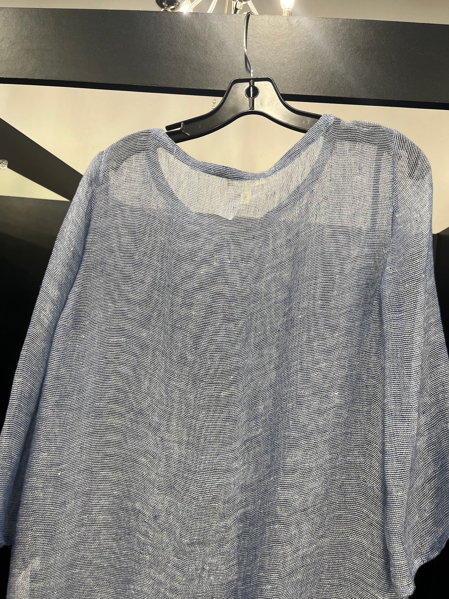 Blue Tunic 3/4 Sleeve Eileen Fisher, Size M