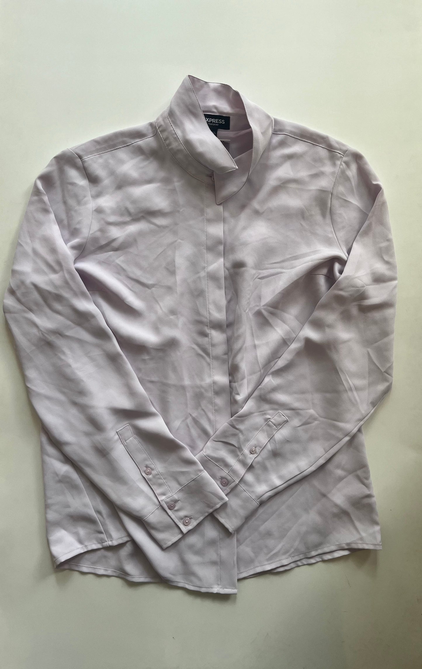 Purple Top Long Sleeve Express O, Size M