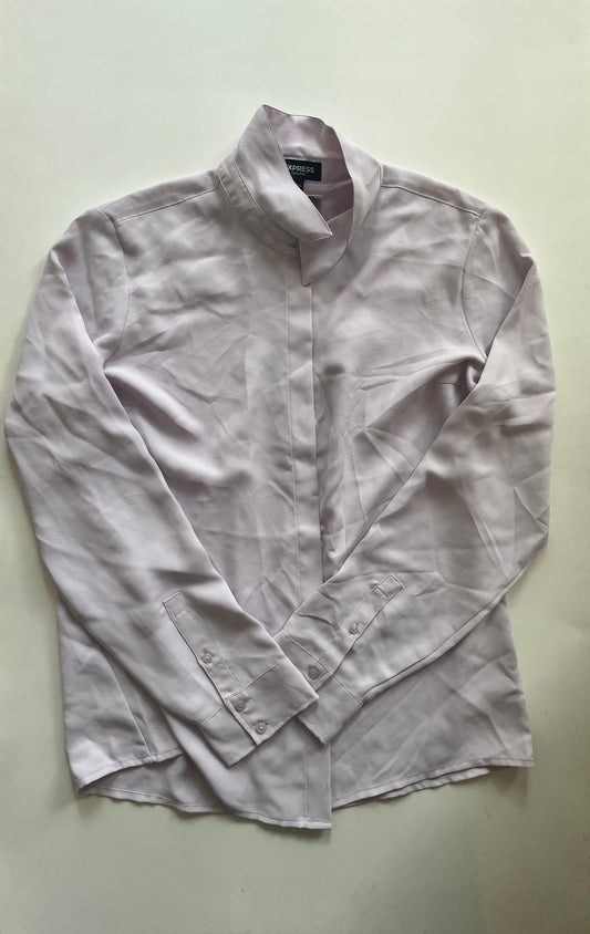 Purple Top Long Sleeve Express O, Size M