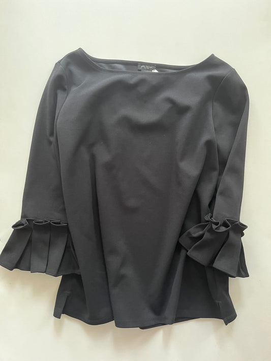 Black Top 3/4 Sleeve Ann Taylor O, Size S