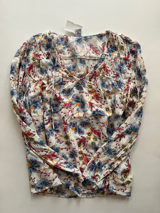 Floral Top Long Sleeve Old Navy O, Size L