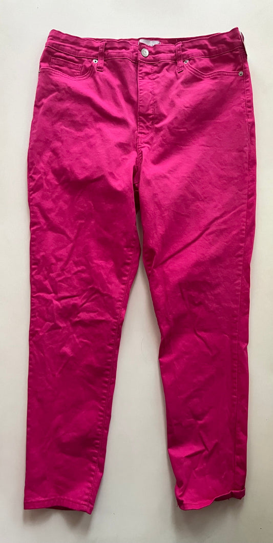 Pink Pants Ankle Crown And Ivy, Size 14