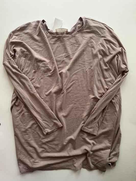 Brown Top Long Sleeve Zenana Outfitters, Size M