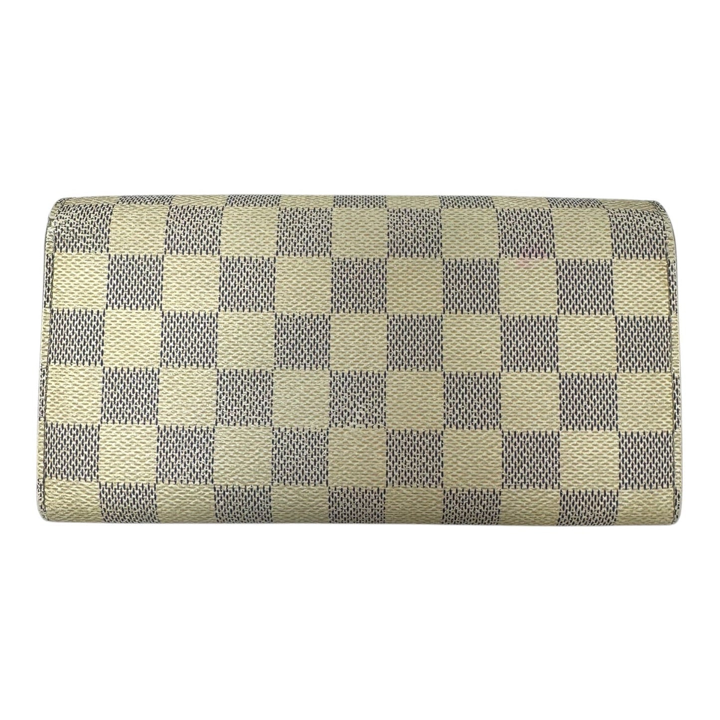 Damier Azur Sarah Wallet Luxury Designer By Louis Vuitton, Size: Large