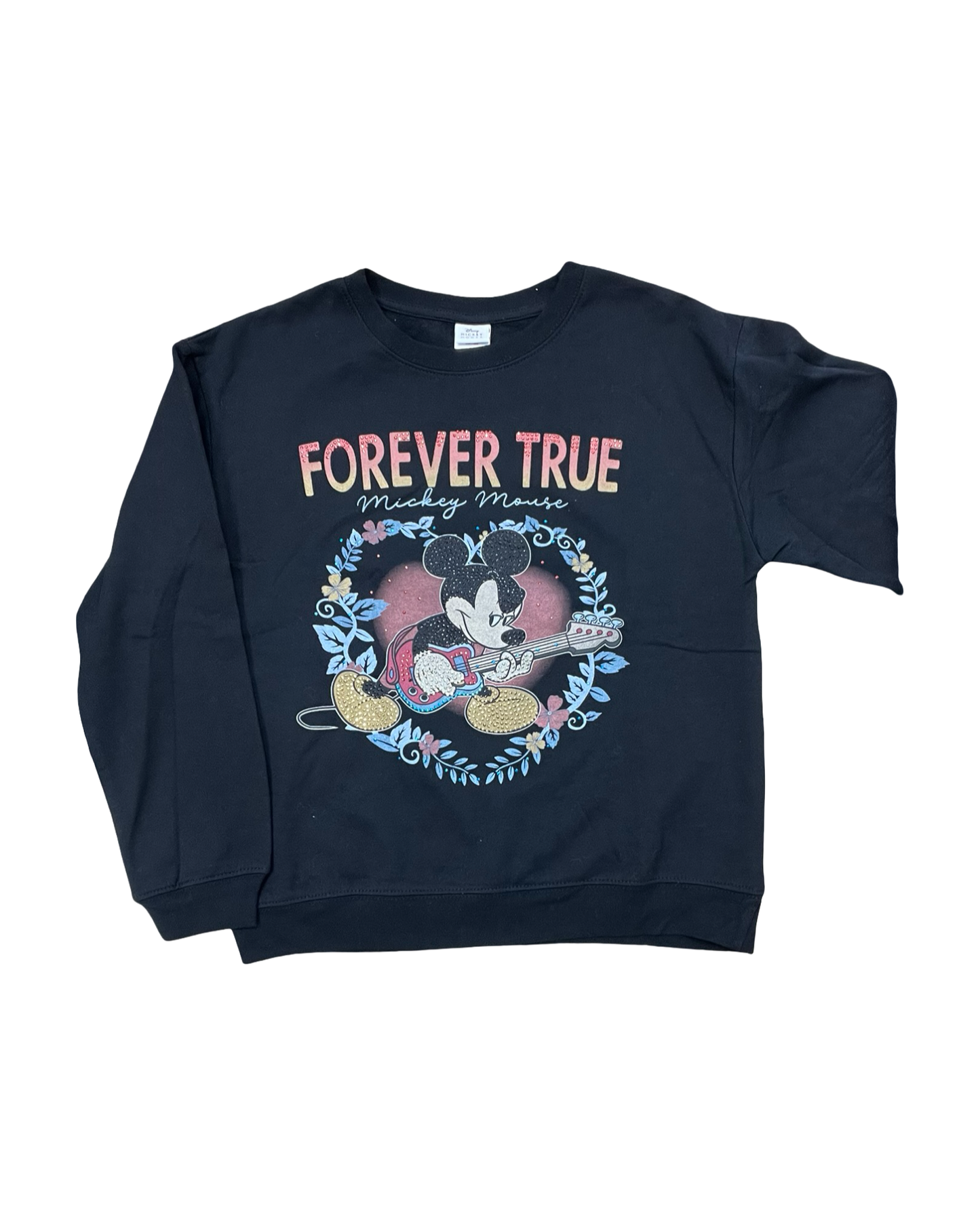 Sweatshirt Crewneck By Disney In Black, Size:M
