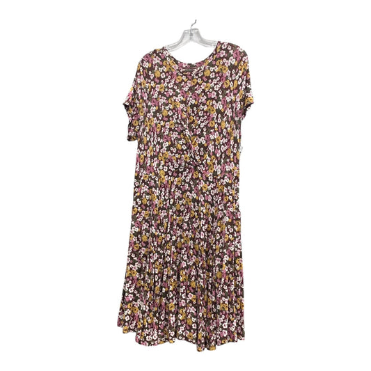 Dress Casual Short By Torrid In Purple & Yellow, Size:2X