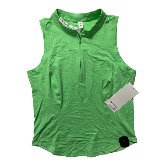 Athletic Tank Top By Lululemon In Green, Size:8