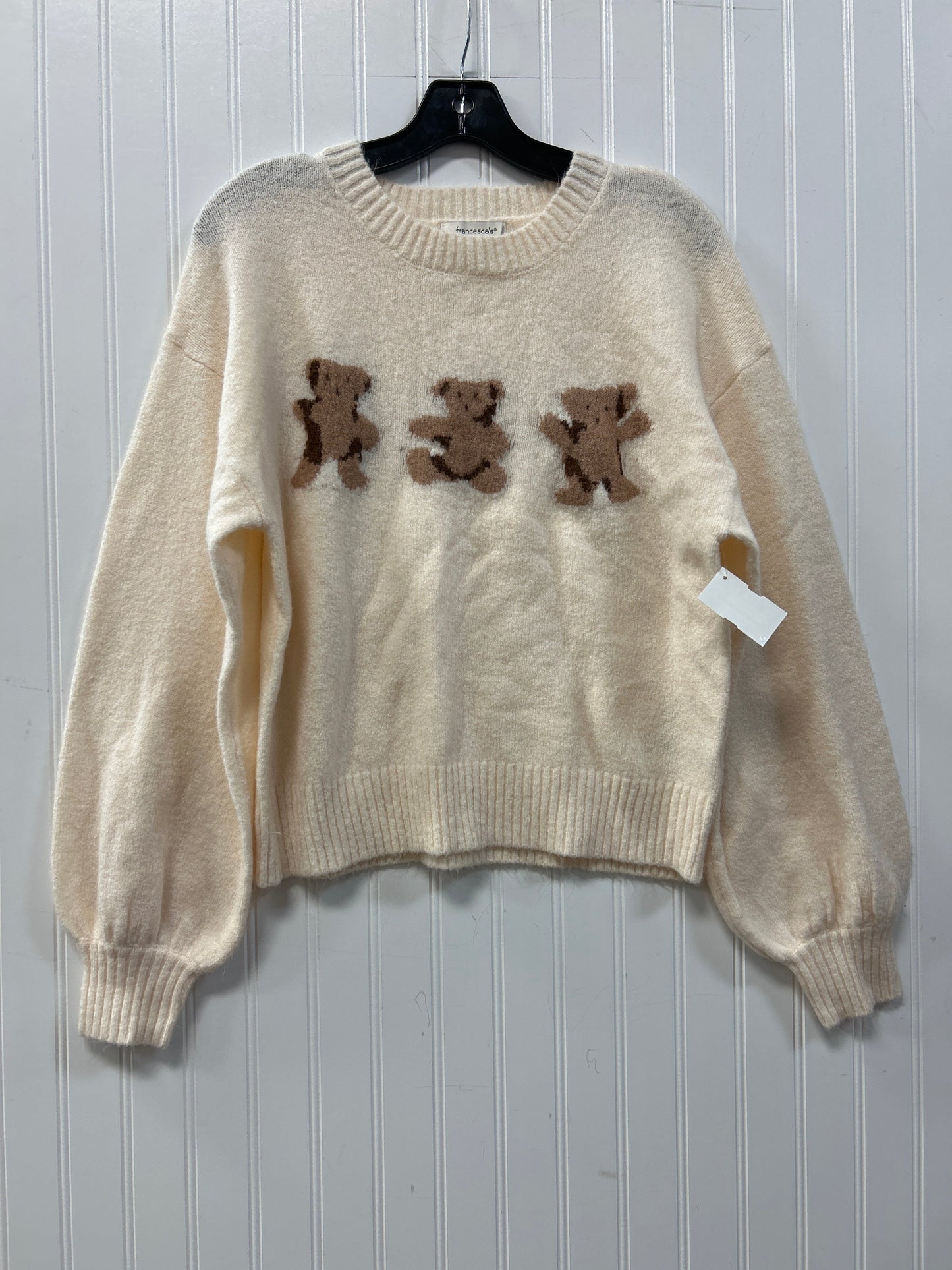 Sweater By Francesca’S In Cream, Size:L