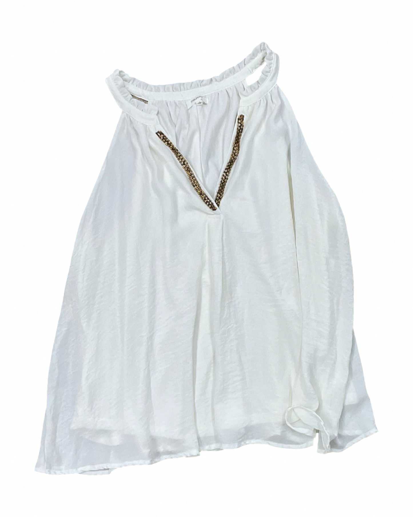 Top Sleeveless By Maurices In Cream, Size:Xl
