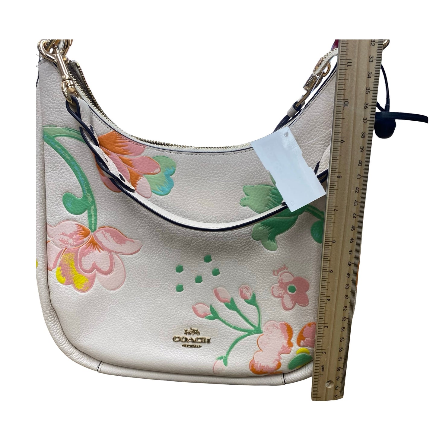 Handbag Designer By Coach In Floral Print, Size:Medium