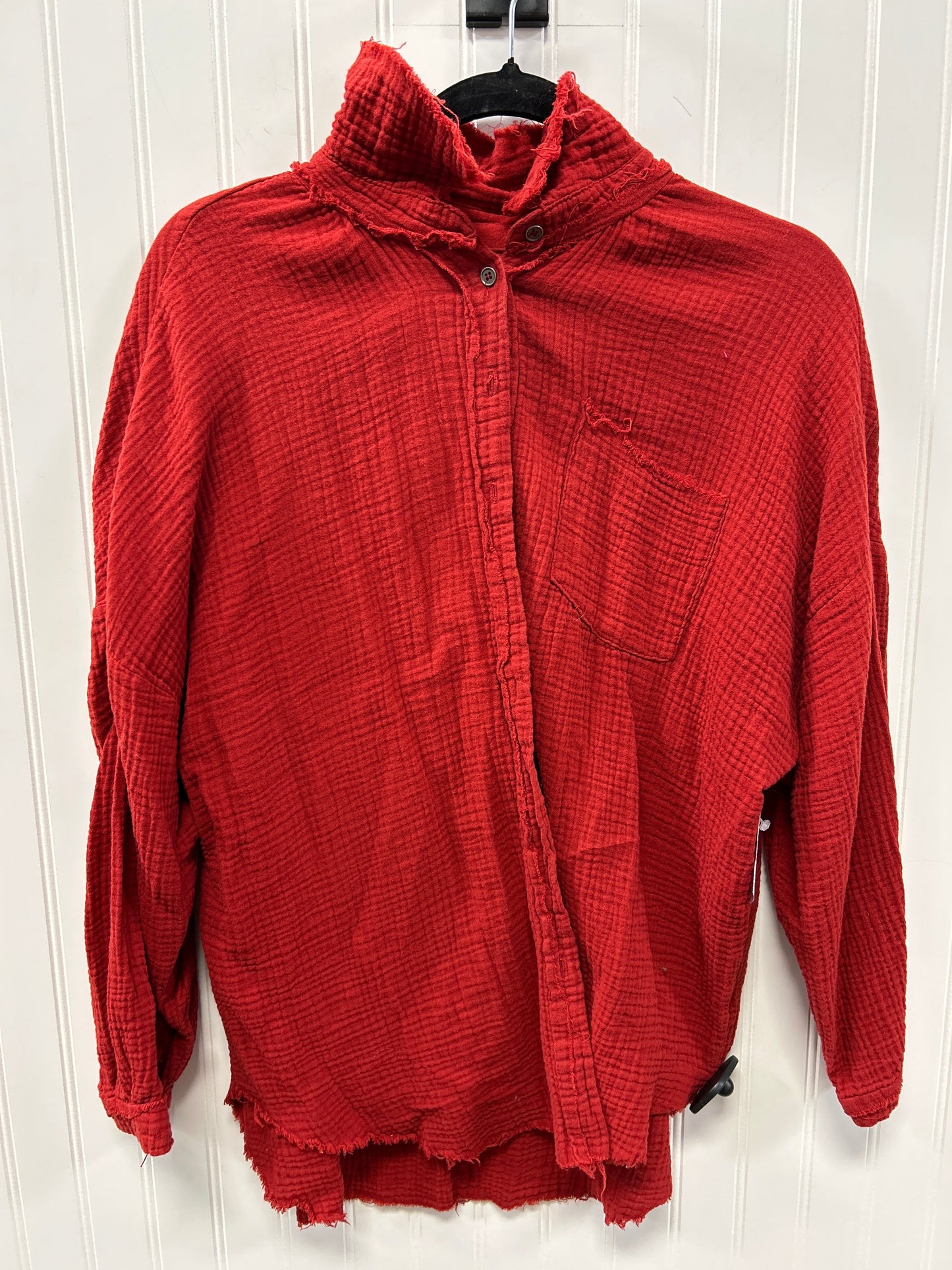 Top Ls By Zenana Outfitters In Red, Size:Xl