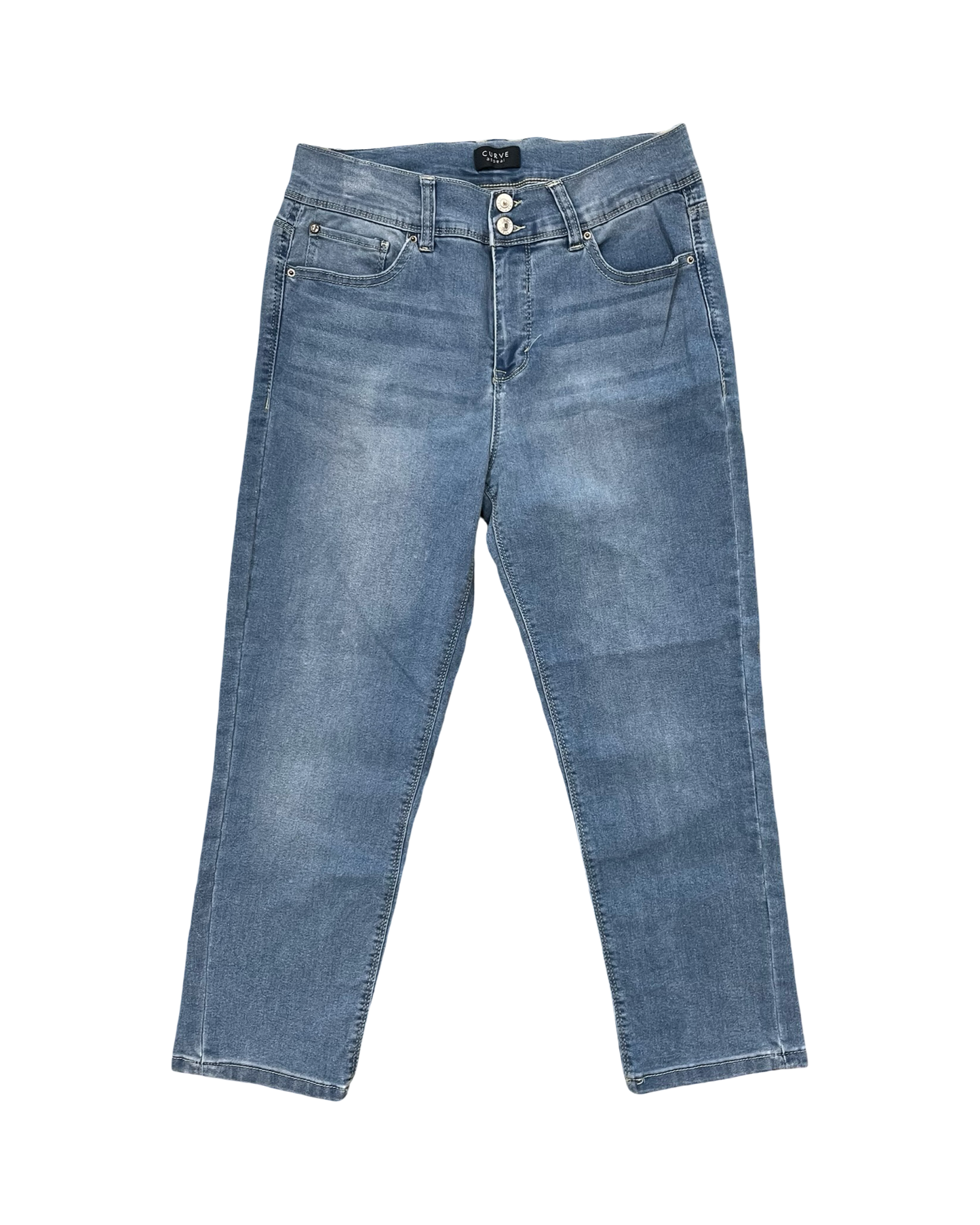 Jeans Boot Cut By Curve Appeal In Blue Denim, Size:10