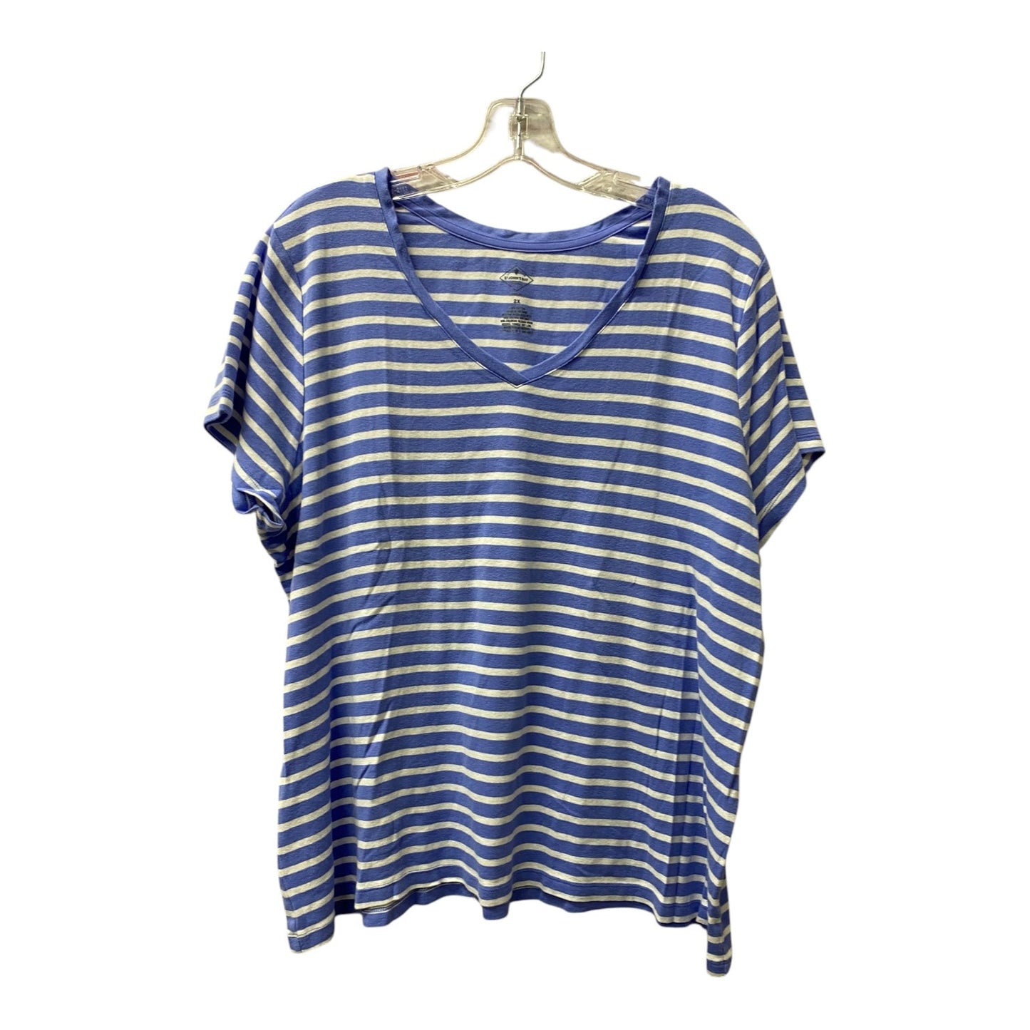 Top Ss By St Johns Bay In Blue & White, Size:2X