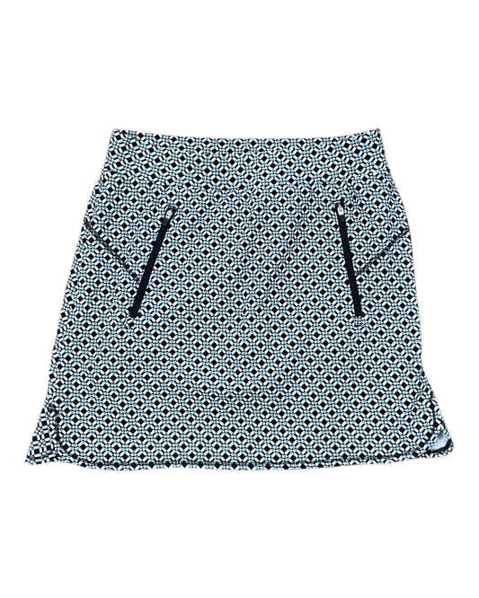 Skort By Talbots In Green & White, Size:S
