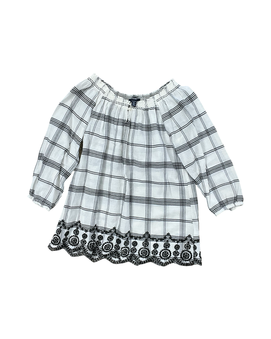 Top 3/4 Sleeve By Chaps In White, Size:Xs