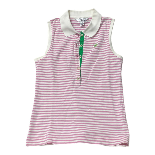 Top Sleeveless Designer By Lilly Pulitzer In Striped Pattern, Size:Xs