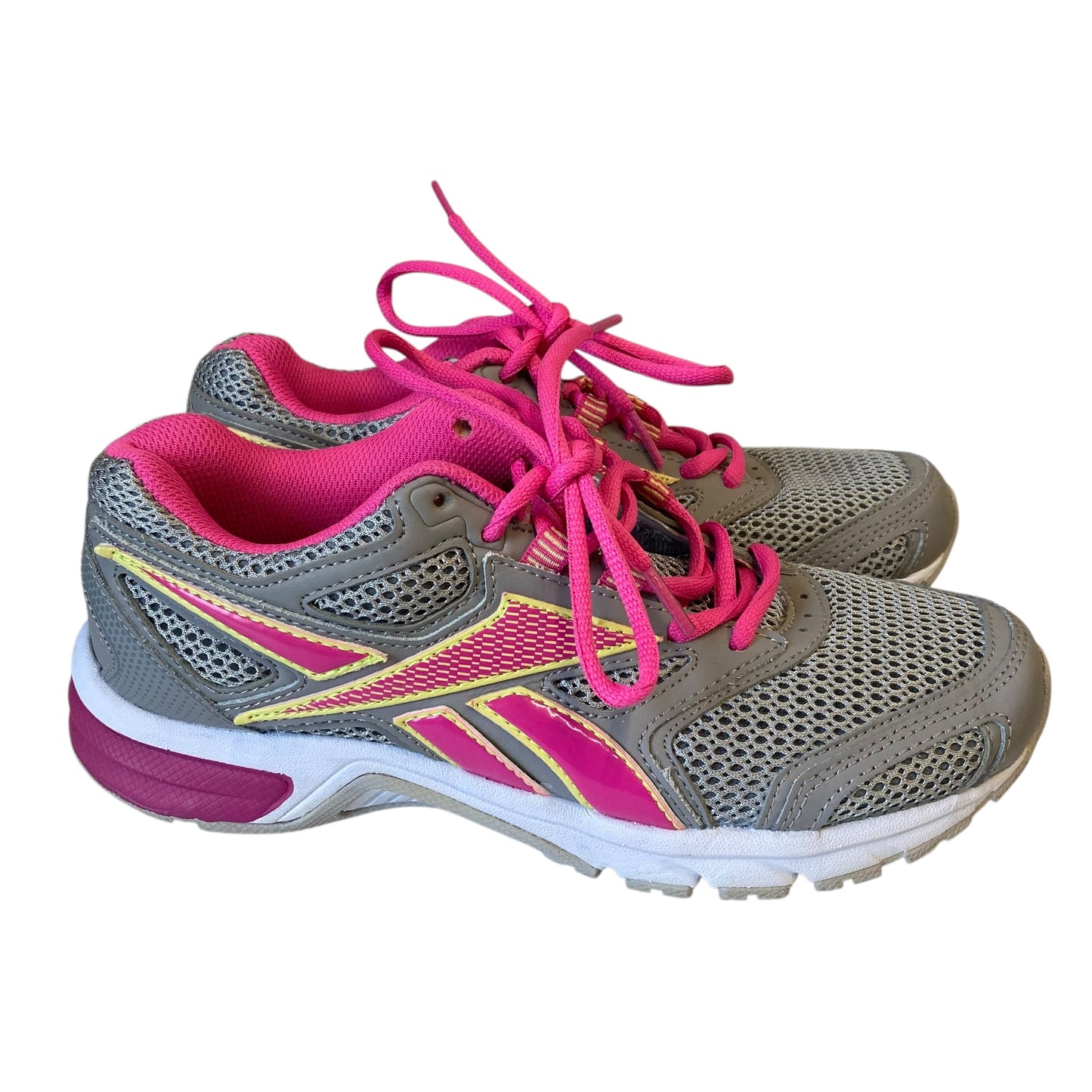 Shoes Athletic By Reebok In Grey & Pink, Size:7