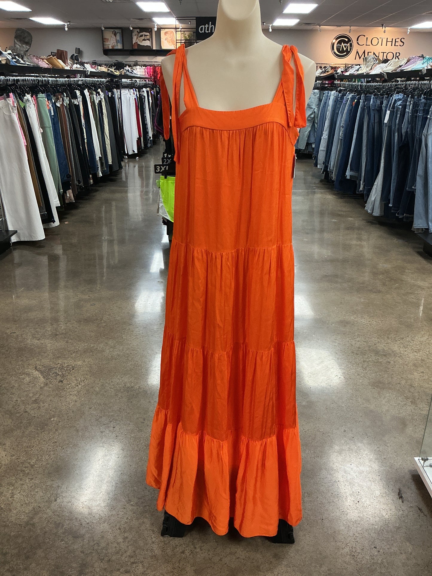 Dress Casual Maxi By Frnch In Orange, Size:S