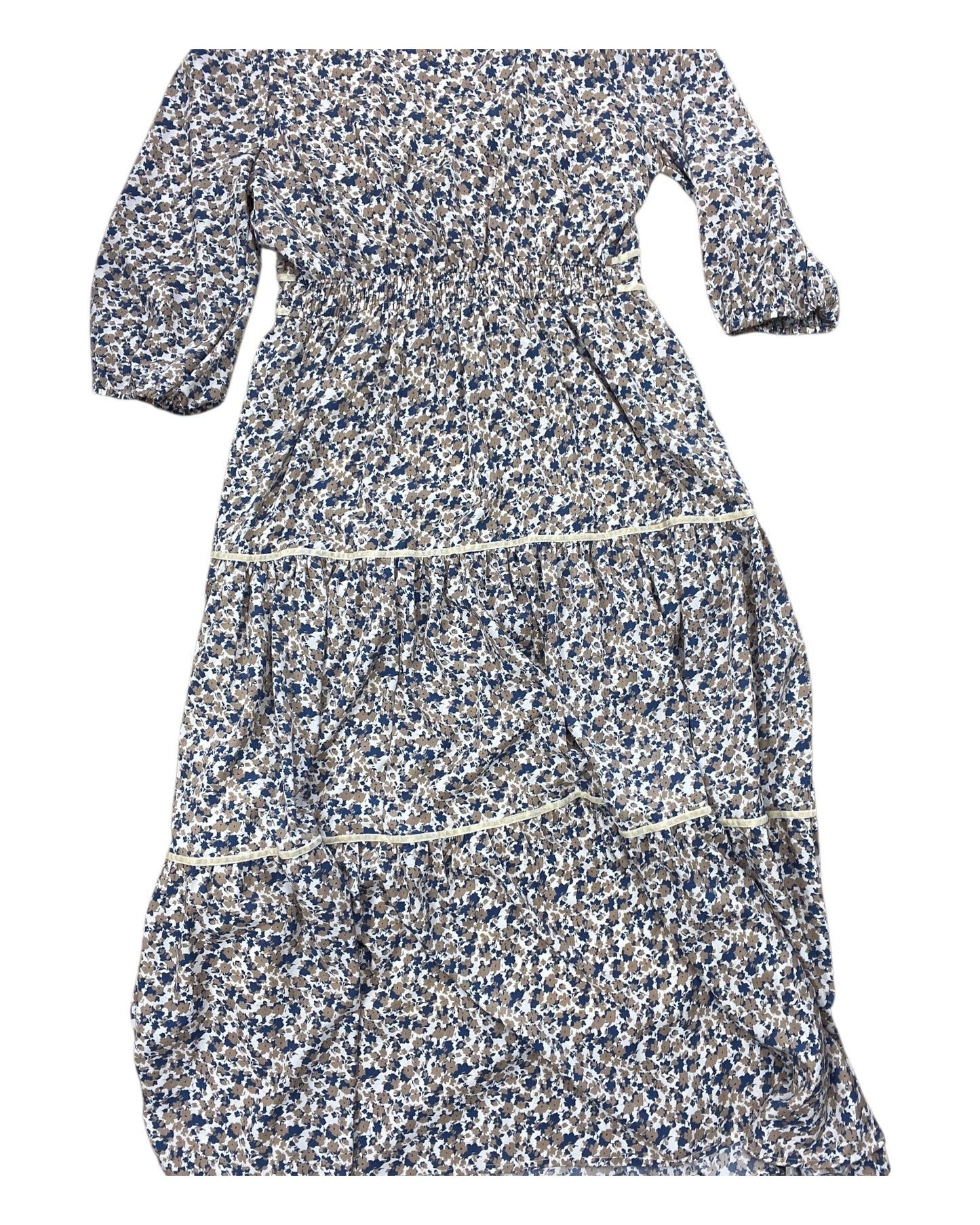Dress Casual Midi By Clothes Mentor In Grey, Size:M