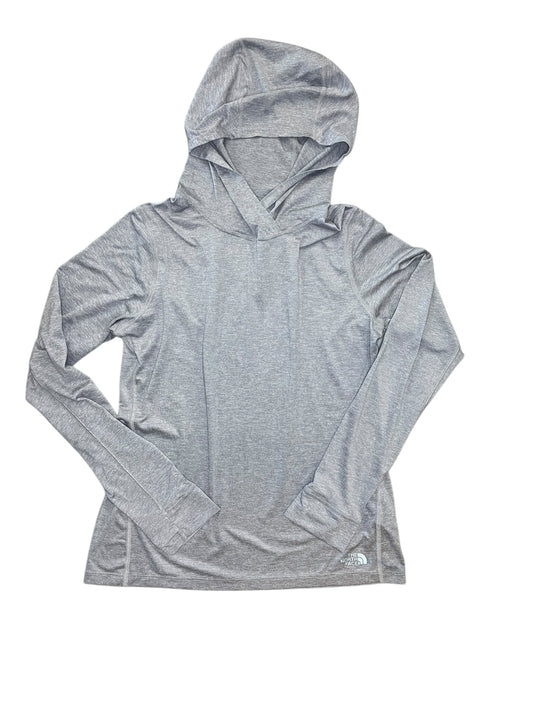 Athletic Top Ls Hoodie By The North Face In Grey, Size:S